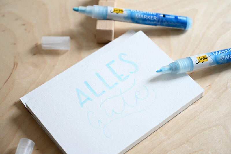 Lettering-DIY mit Rubbelkrepp-Marker | Ocker Studio