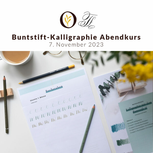Buntstift-Kalligraphie: Abendkurs in Wien mit Tintenfuchs | Ocker Studio