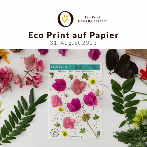 Eco Print auf Papier: Workshop in Wien mit Doris Reinbacher | Ocker Studio