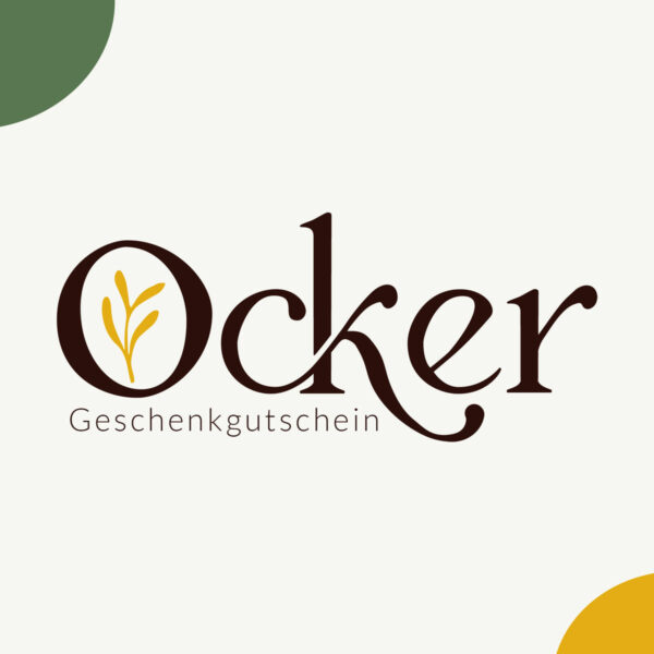Ocker Geschenkgutschein Webshop | Ocker Studio