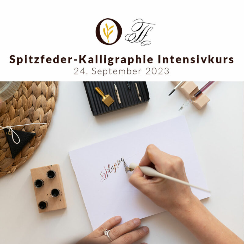 Spitzfeder-Kalligraphie: Workshop in Wien mit Tintenfuchs | Ocker Studio