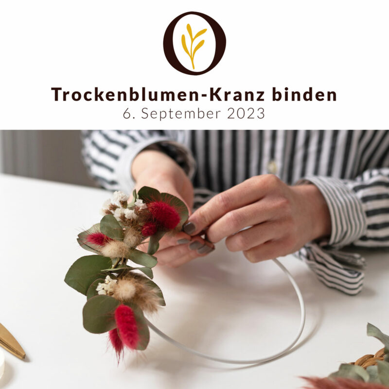 Trockenblumen-Kranz Workshop in Wien | Ocker Studio