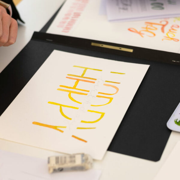DIY: Watercolor Lettering | Ocker Studio