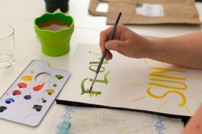 DIY-Workshop: Watercolor Lettering Wien | Ocker Studio