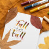 Herbst Brush Lettering | Ocker Studio