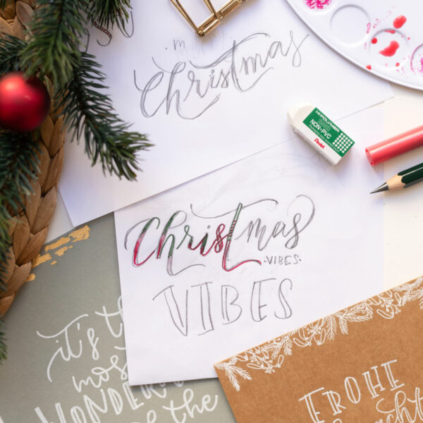 Weihnachts-Lettering: DIY-Workshop | Ocker Studio