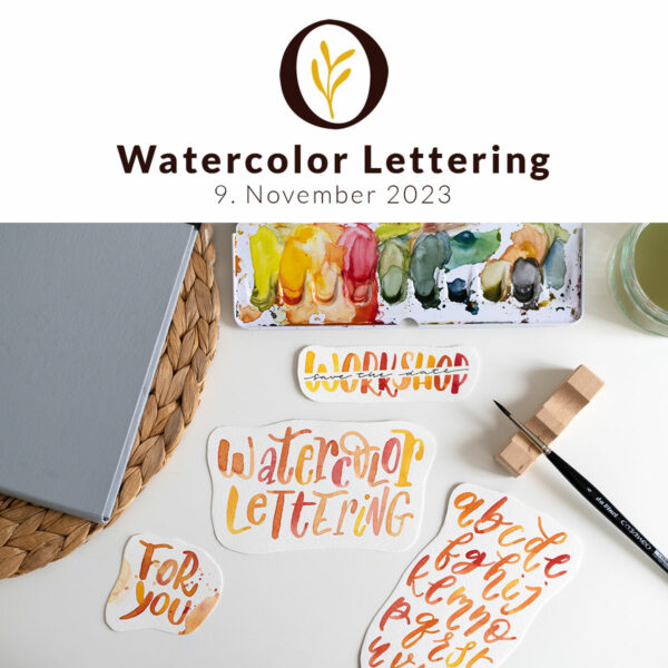 Watercolor Lettering DIY-Workshop Wien | Ocker Studio