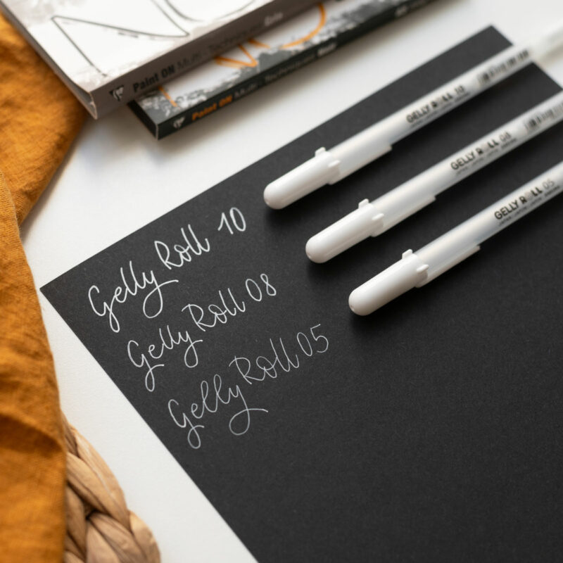 Stifteset für Hand Lettering: Weiße Gelstifte | Ocker Studio