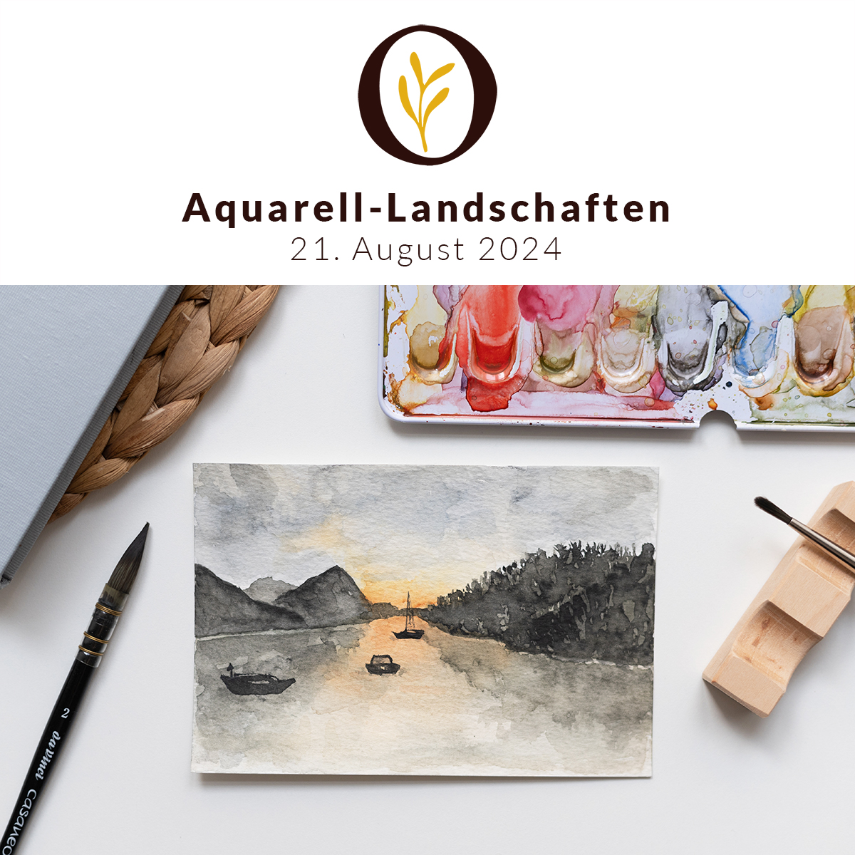 Aquarell-Landschaften malen | Ocker Studio