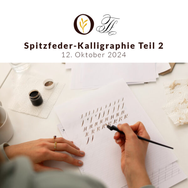Spitzfeder-Kalligraphie Alphabet lernen | Ocker Studio