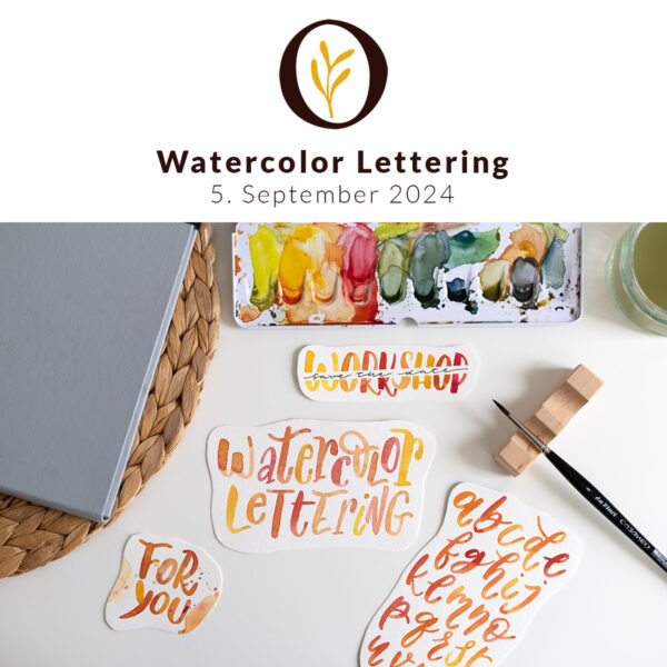 Watercolor Lettering Herbst-Workshop | Ocker Studio