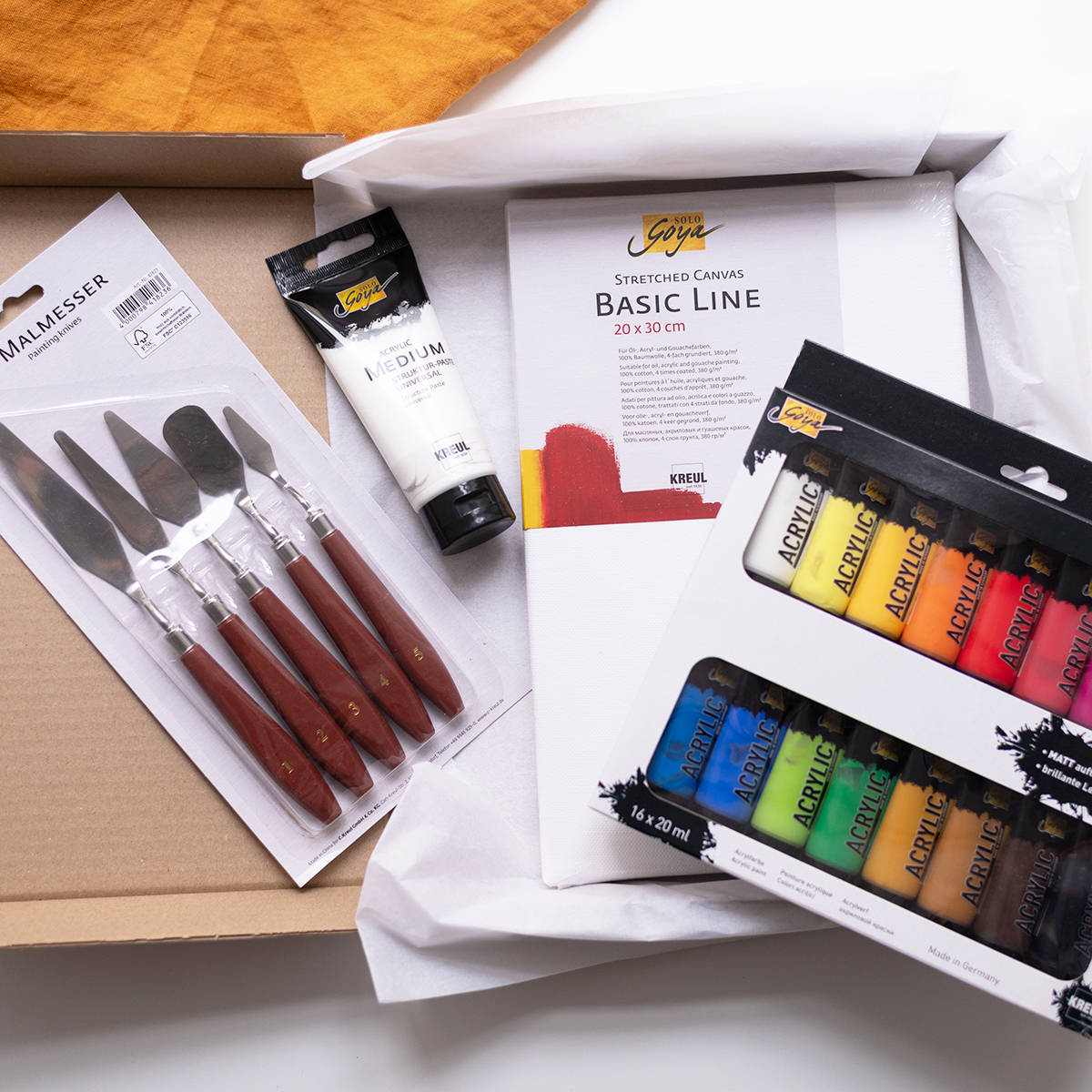 Material-Kit für Acrylmalerei | Ocker Studio