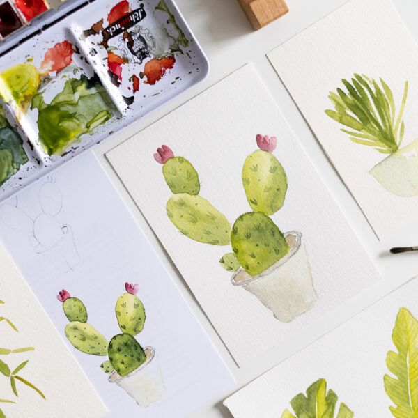 Aquarell-Workshop: Loose Watercolor Plants Wien | Ocker Studio