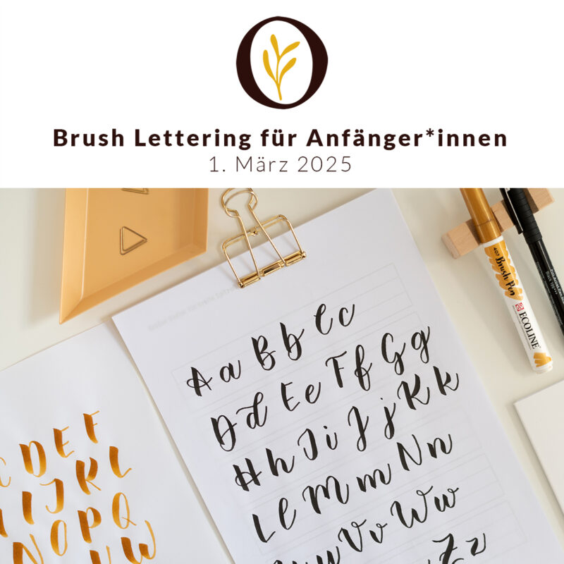 Brush Lettering: Kalligraphie-Workshop | Ocker Studio