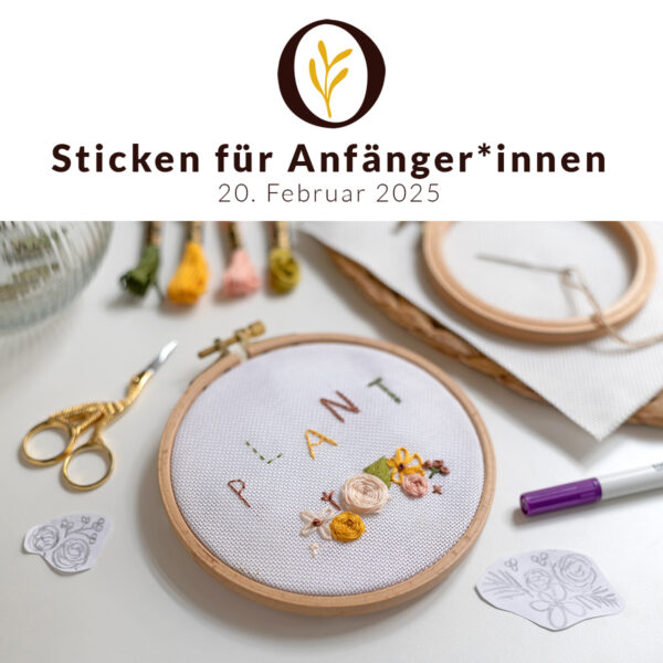 Sticken lernen in Wien 2025 | Ocker Studio