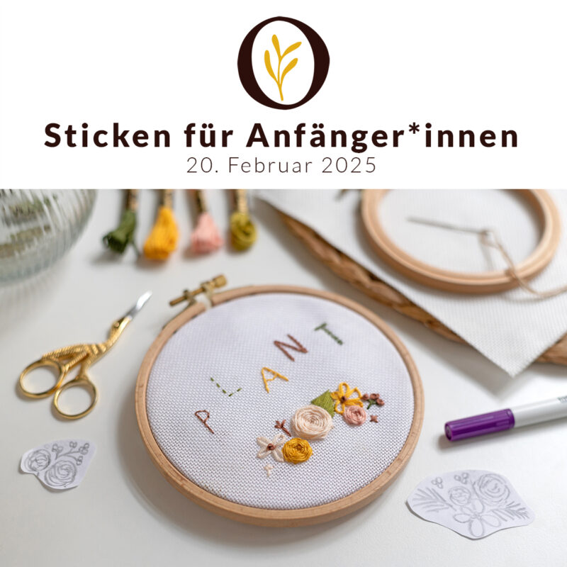 Sticken lernen in Wien 2025 | Ocker Studio