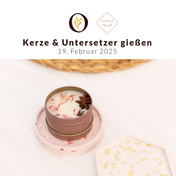 Valentinstags-Workshop: Kerzen- & Untersetzer gießen | Ocker Studio