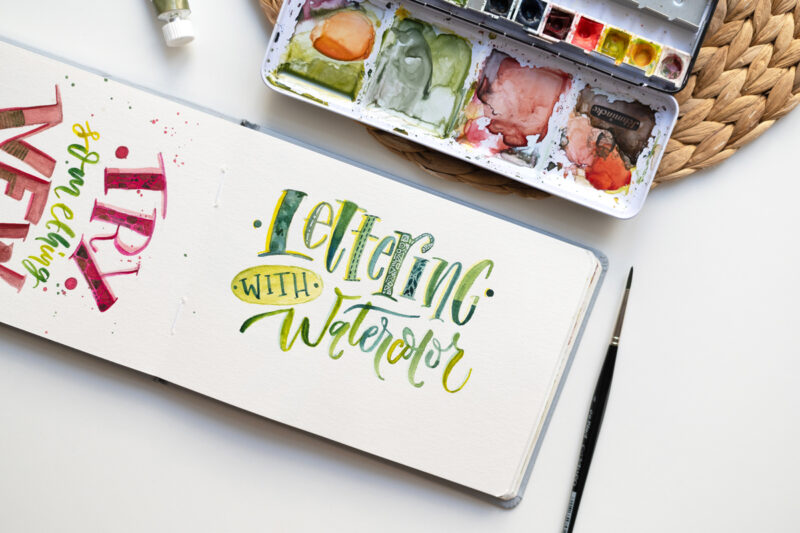 Hand Lettering Kurs Aquarell | Ocker Studio