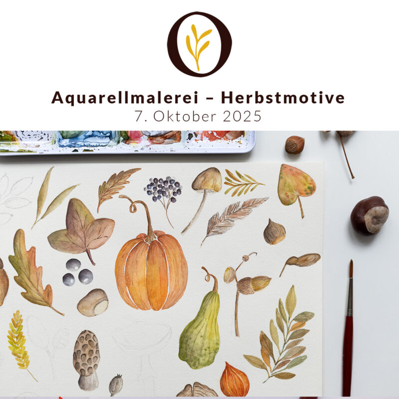 Aquarell-Workshop in Wien: Herbstmotive | Ocker Studio
