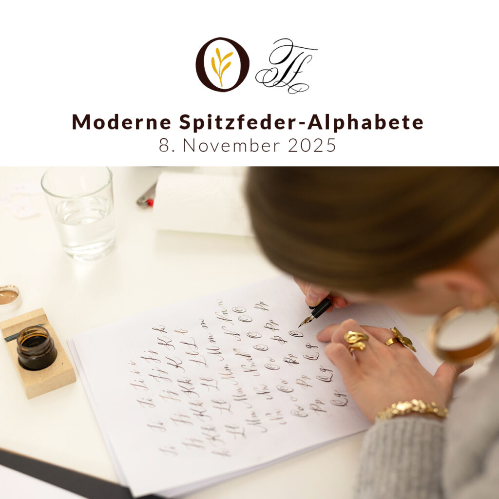 Moderne Spitzfeder-Alphabete lernen: DIY-Workshop Wien | Ocker Studio