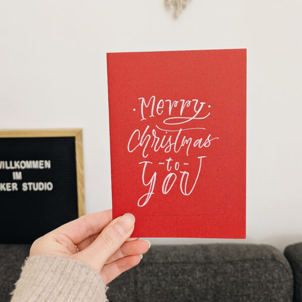 Hand-Lettering-Workshop: Weihnachtskarten | Ocker Studio
