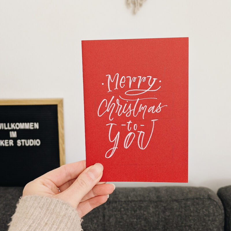 Hand-Lettering-Workshop: Weihnachtskarten | Ocker Studio