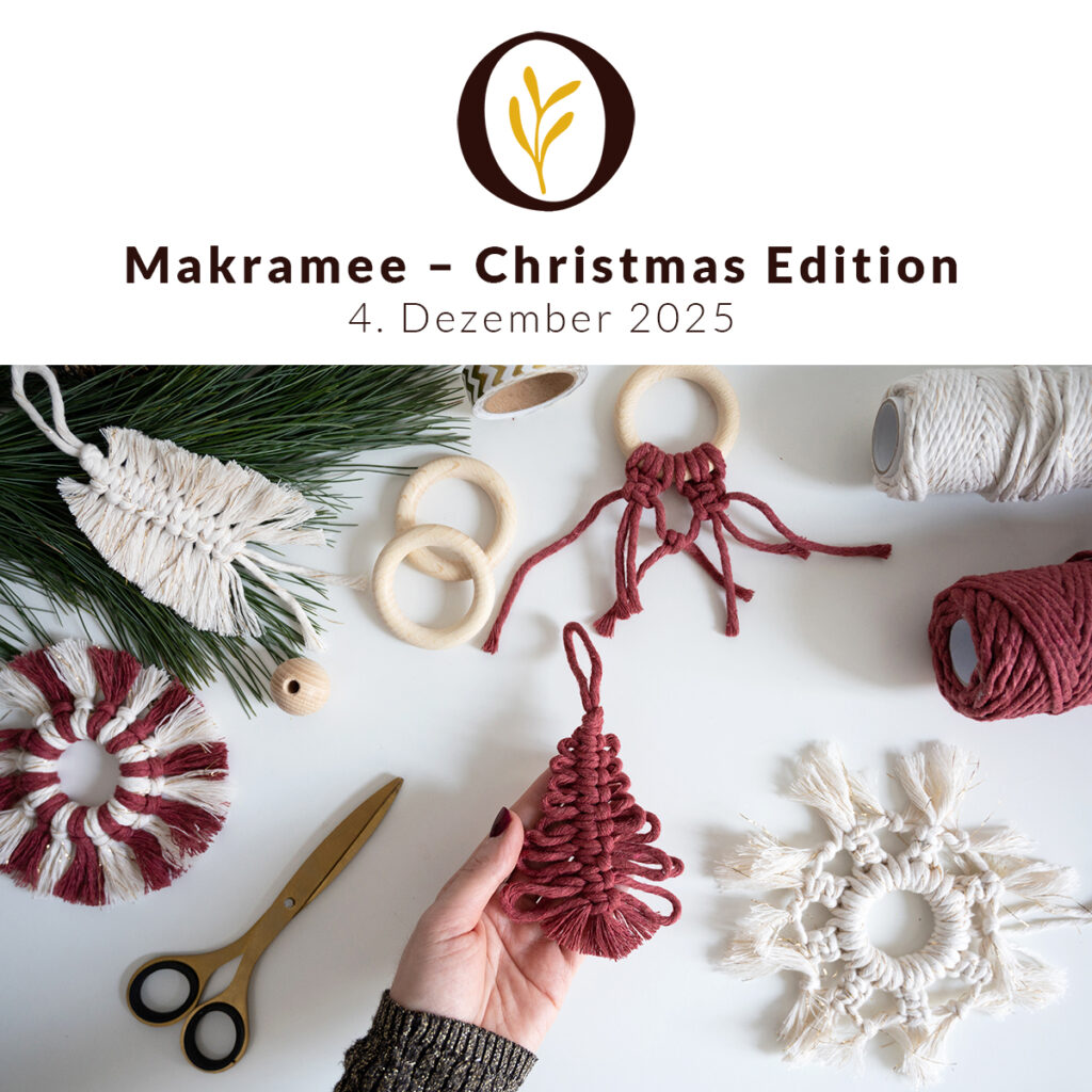 Makramee-Weihnachtsanhänger: Workshop Wien | Ocker Studio