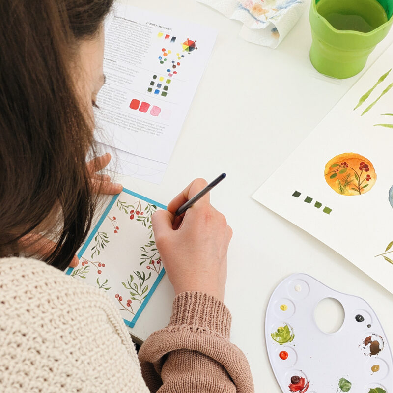 Weihnachts-Aquarell-Workshop | Ocker Studio