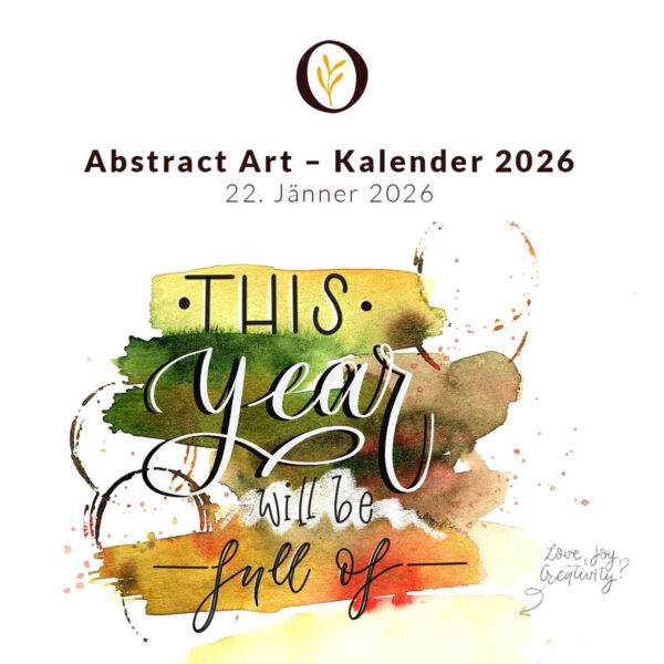 Abstract Art Kalender 2026: Workshop | Ocker Studio