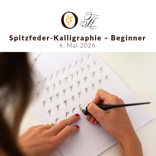 Spitzfeder-Kalligraphie Beginnerkurs in Wien | Ocker Studio