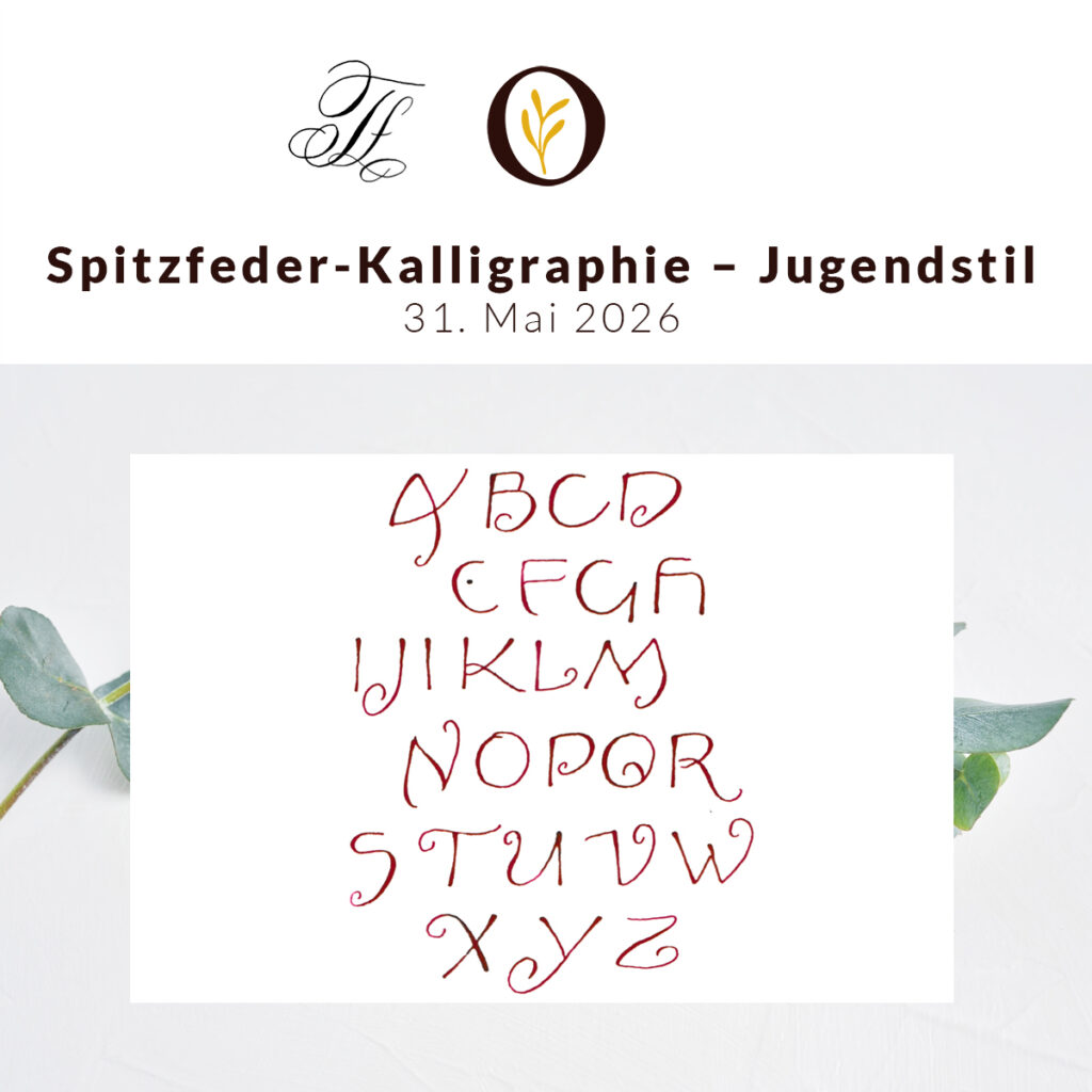 Spitzfeder-Kalligraphie Kurs in Wien: Jugendstil | Ocker Studio