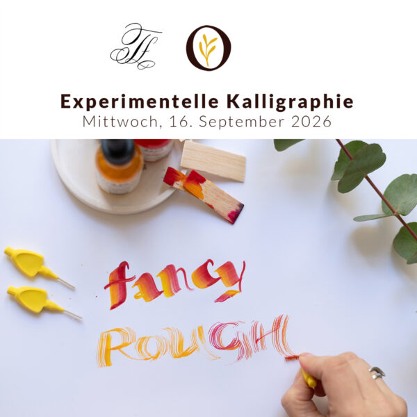Experimentelle Kalligraphie Kurs Wien | Ocker Studio