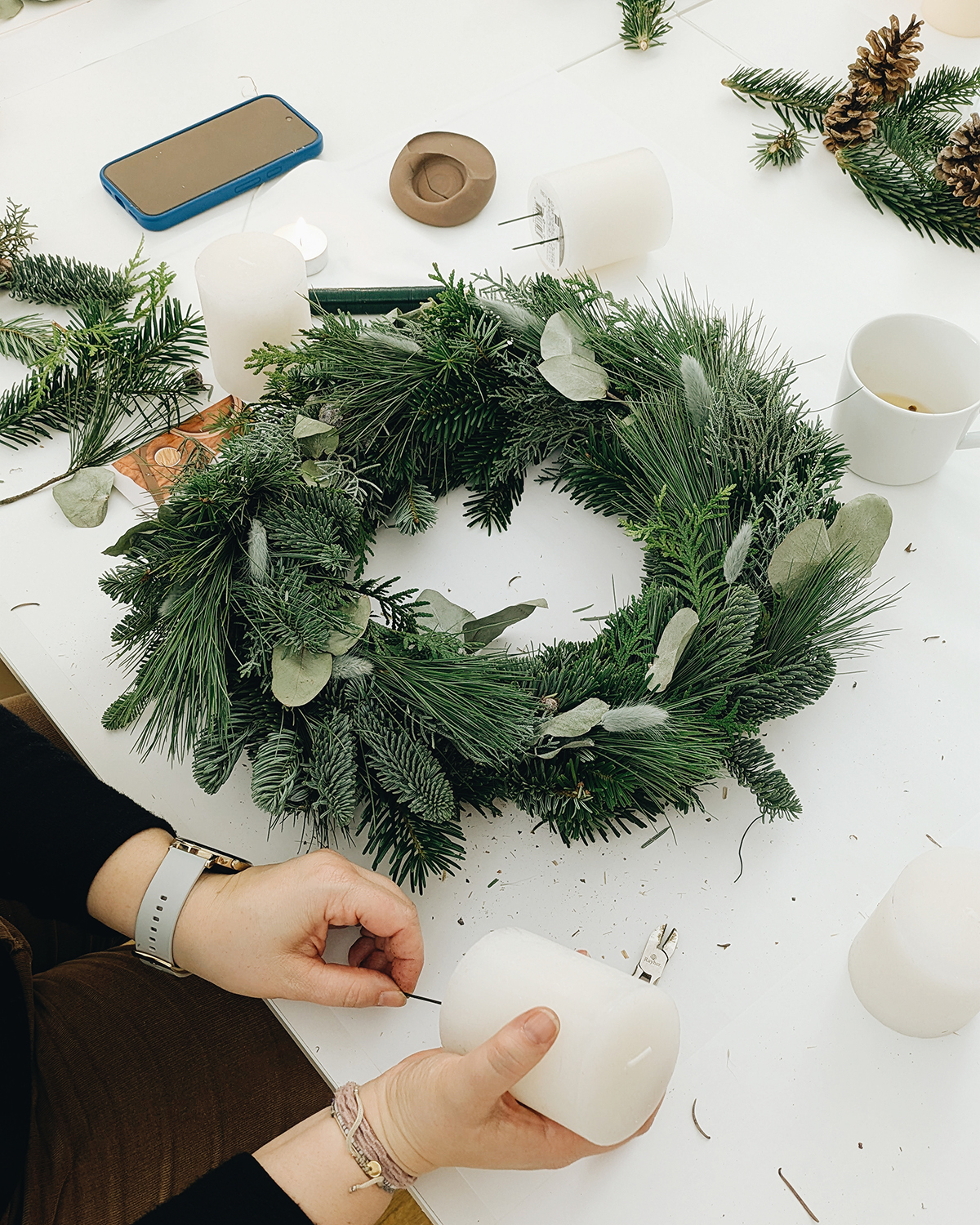 Adventkranz DIY-Workshop Wien | Ocker Studio