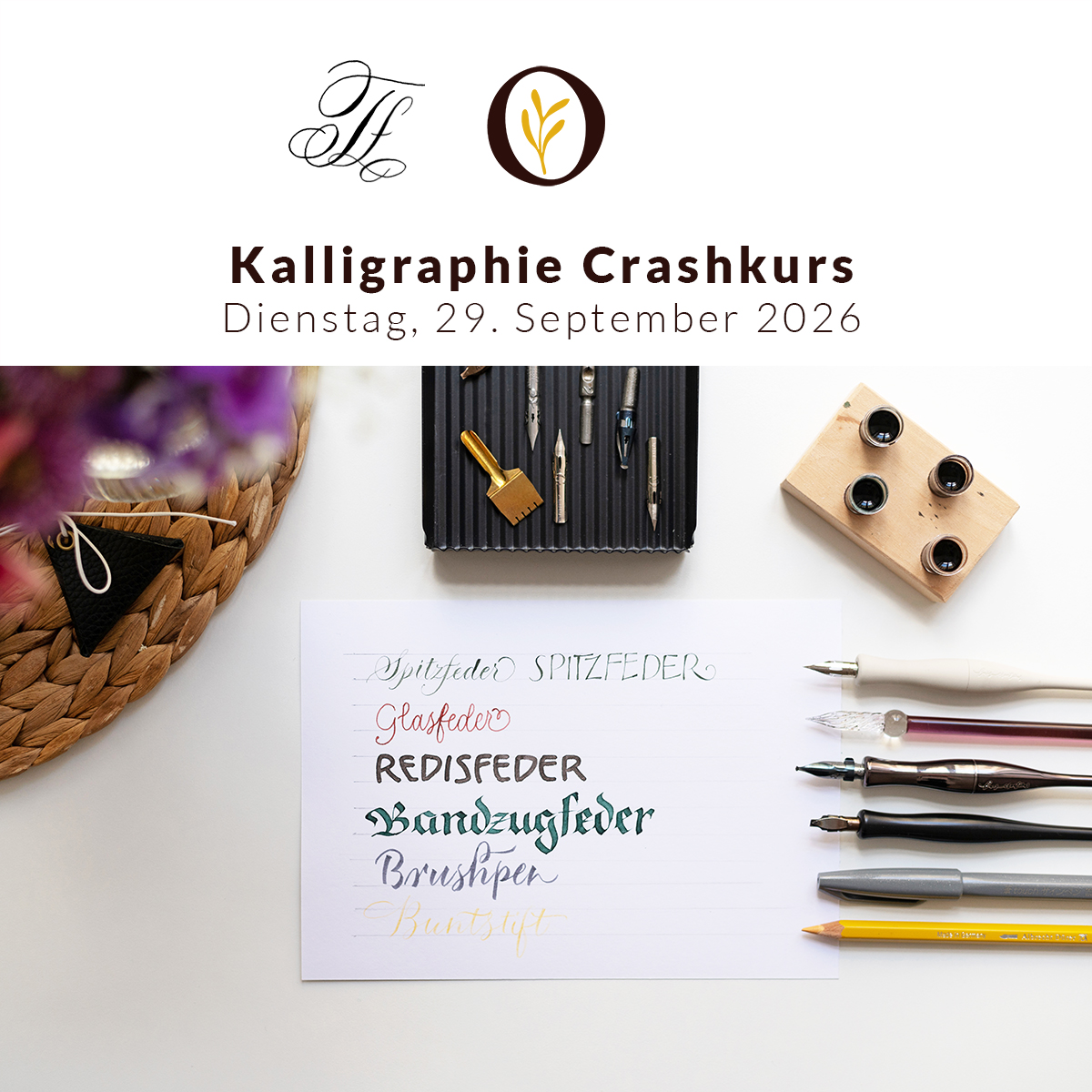 Kalligraphie Schnupperkurs Wien | Ocker Studio