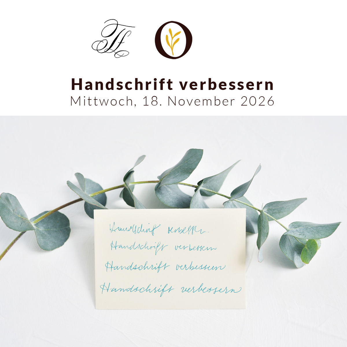 Schreibkurs: Handschrift verbessern | Ocker Studio