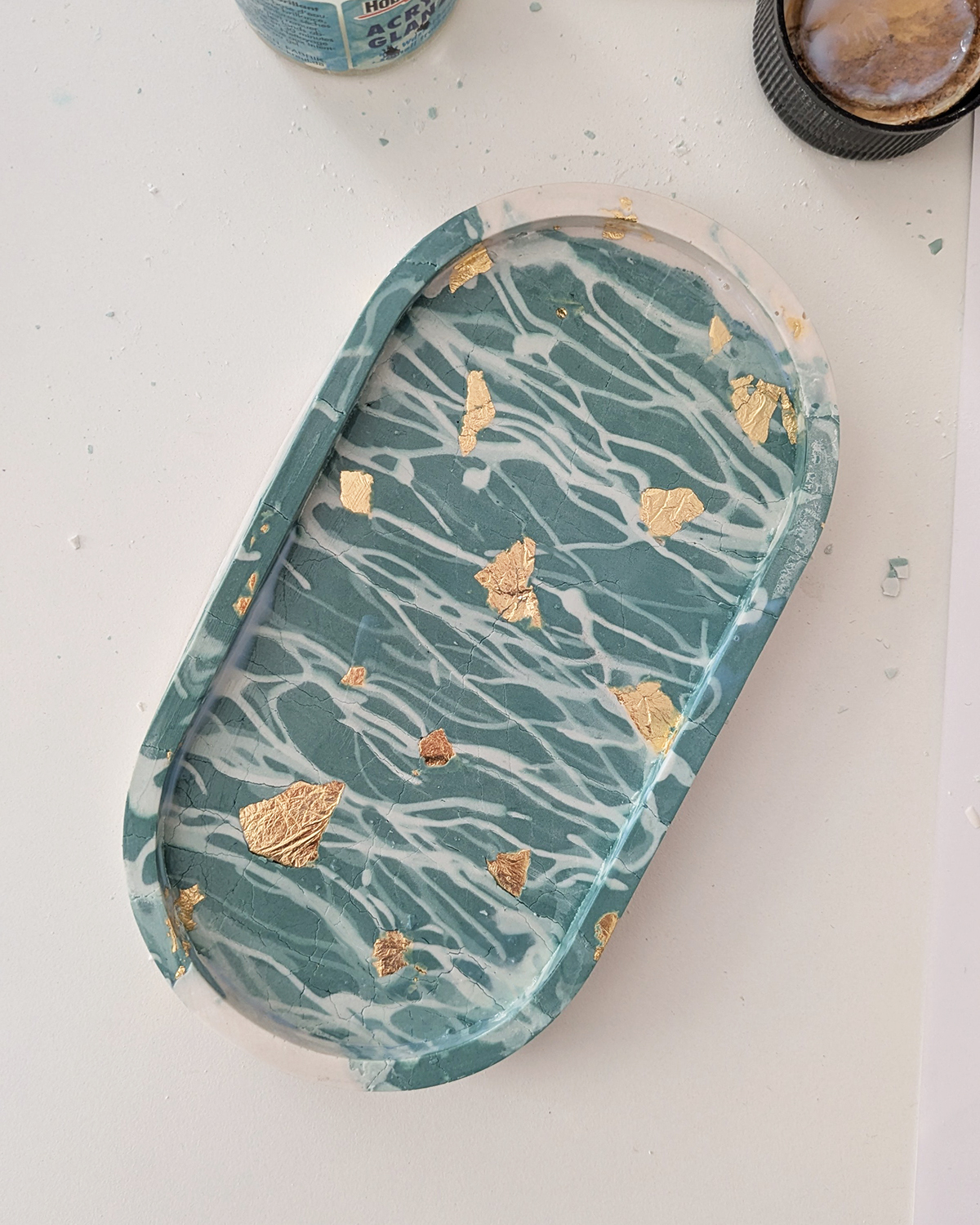 Marble-Untersetzer selbermachen | Ocker Studio