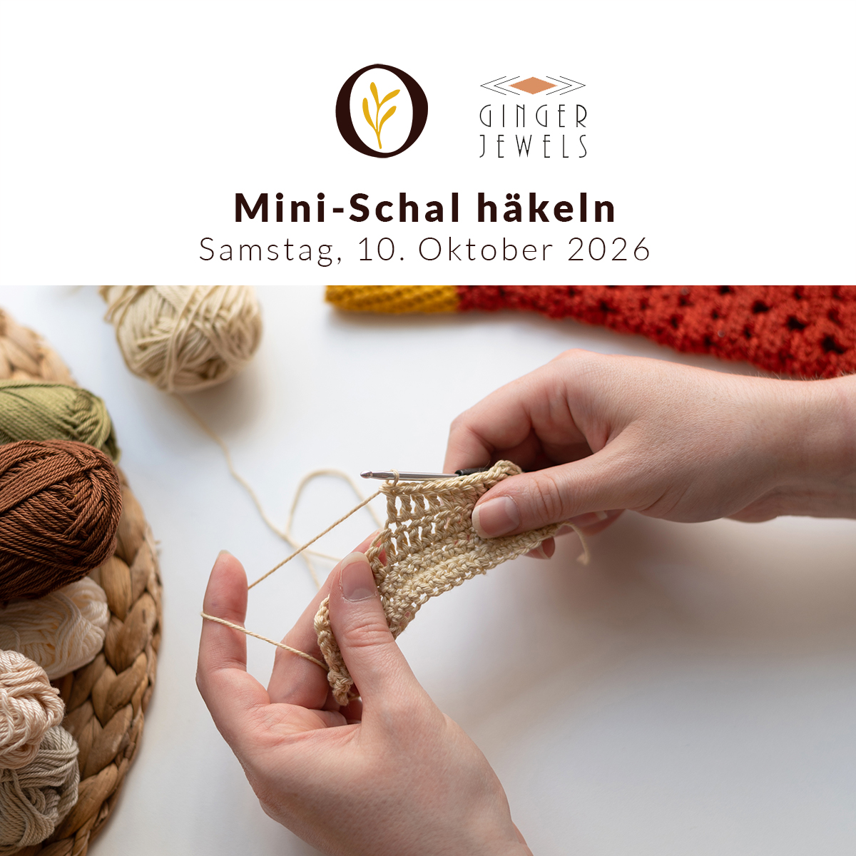 Häkelworkshop Wien: Schal häkeln | Ocker Studio