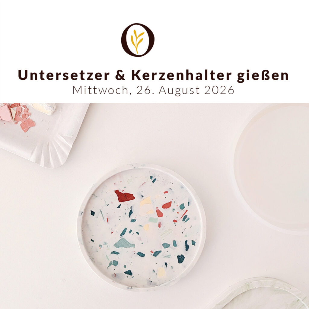 Untersetzer gießen DIY-Workshop | Ocker Studio