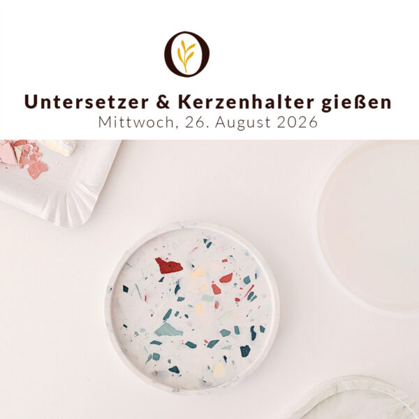 Untersetzer gießen DIY-Workshop | Ocker Studio