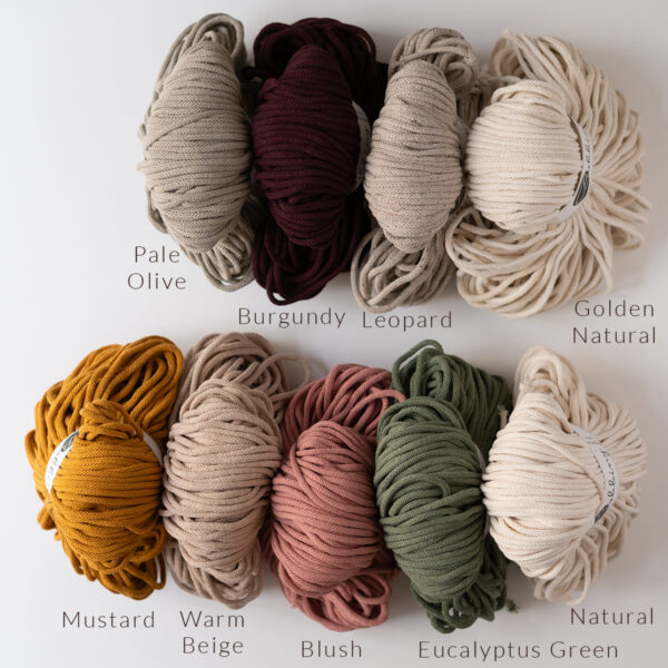 Flechtkordeln Bobbiny 5mm | Ocker Shop