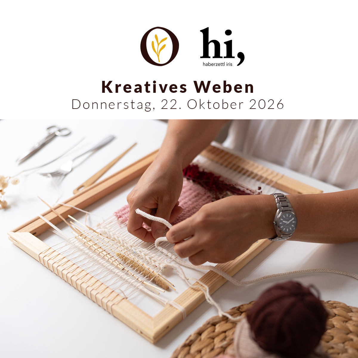 Kreatives Weben lernen | Iris Haberzettl x Ocker Studio