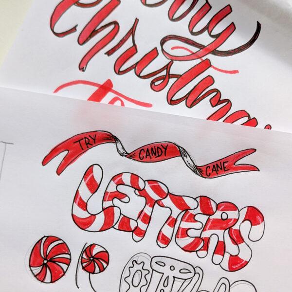 Weihnachts Hand Lettering Workshop Wien | Ocker Studio
